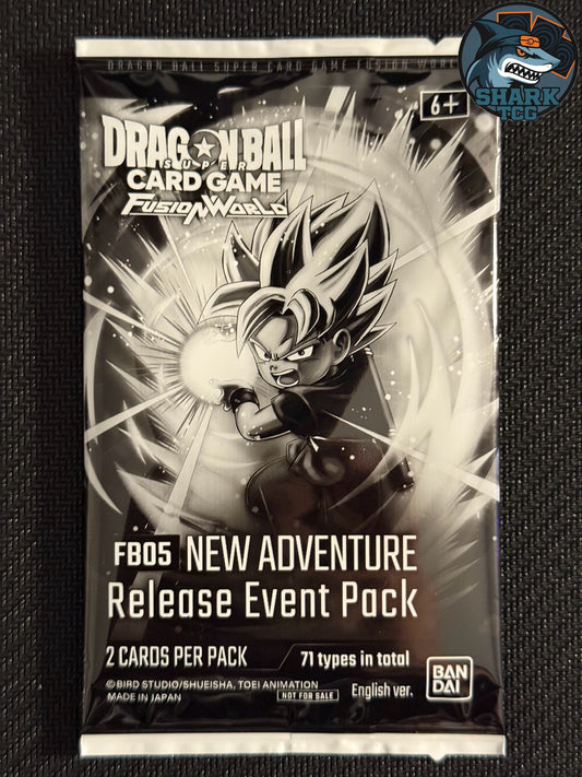 FB05 New Adventure Release Event Promo Pack Dragon Ball Super Fusion World TCG